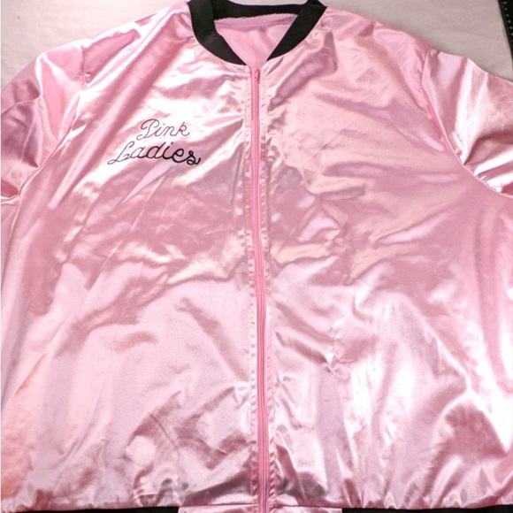 GREASE BROADWAY PINK LADIES SATIN JACKET~XL - Picture 2 of 8